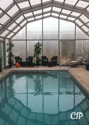 Australia pool enclosure in winter